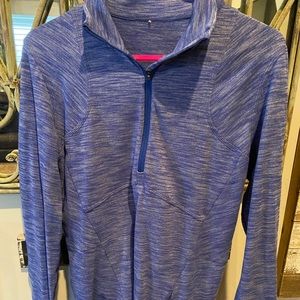 Pullover 3/4 zip long sleeve